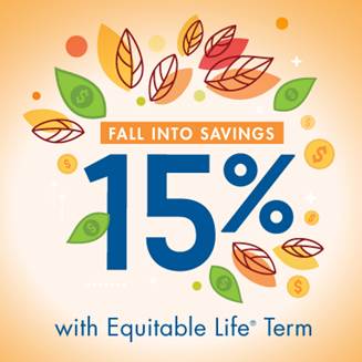 Fall into savings with Equitable Life Term