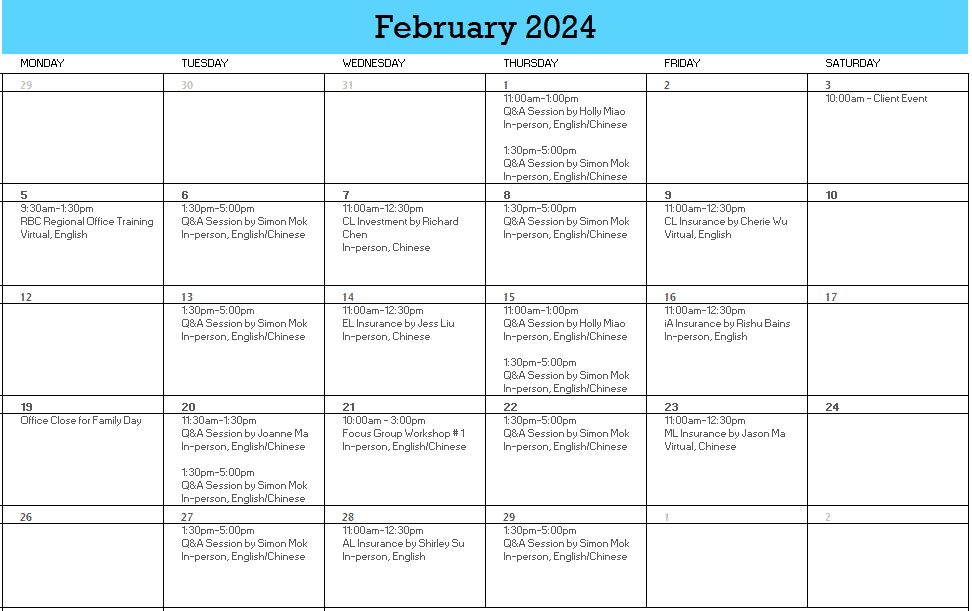 A calendar with text on it

Description automatically generated