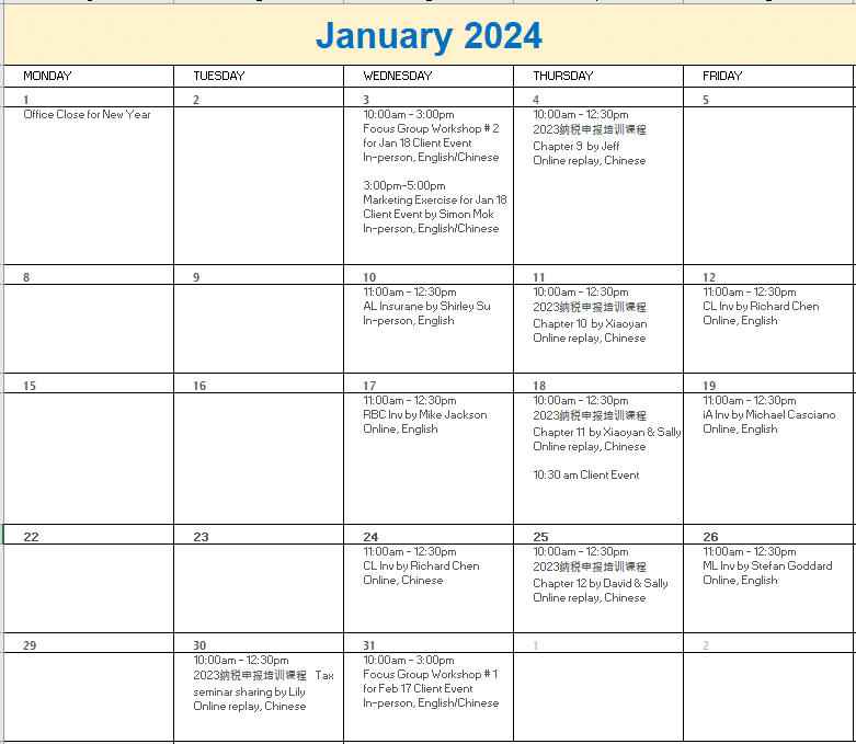 A calendar with text on it

Description automatically generated